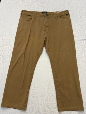 Nautica Tan Cotton Twill Chino Semi Business Casual Vacay Pants Bottoms Men 40